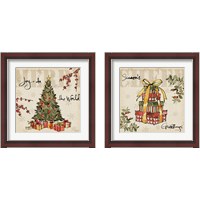 Framed 'Winter Wishes 2 Piece Framed Art Print Set' border=