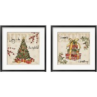 Framed 'Winter Wishes 2 Piece Framed Art Print Set' border=