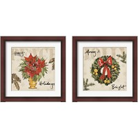 Framed 'Winter Wishes 2 Piece Framed Art Print Set' border=