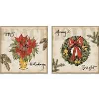 Framed 'Winter Wishes 2 Piece Art Print Set' border=