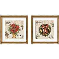 Framed 'Winter Wishes 2 Piece Framed Art Print Set' border=