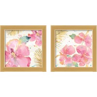 Framed 'Flamingo Fever 2 Piece Framed Art Print Set' border=