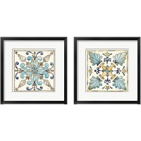 Framed Coastal Breeze Tile 2 Piece Framed Art Print Set