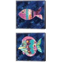 Framed 'Boho Reef  2 Piece Canvas Print Set' border=