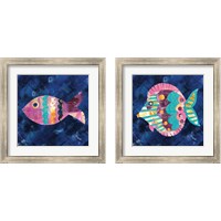 Framed 'Boho Reef  2 Piece Framed Art Print Set' border=