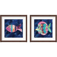 Framed 'Boho Reef  2 Piece Framed Art Print Set' border=