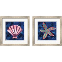 Framed 'Boho Reef  2 Piece Framed Art Print Set' border=