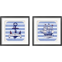 Framed 'On the Coast 2 Piece Framed Art Print Set' border=