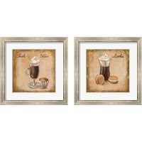 Framed 'Coffee Time on Wood 2 Piece Framed Art Print Set' border=