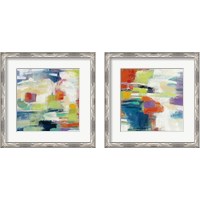 Framed 'Island Town 2 Piece Framed Art Print Set' border=