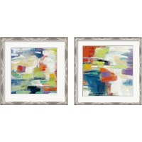 Framed 'Island Town 2 Piece Framed Art Print Set' border=