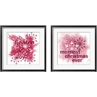 Framed 'Merriest Christmas Ever 2 Piece Framed Art Print Set' border=