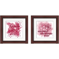 Framed 'Merriest Christmas Ever 2 Piece Framed Art Print Set' border=