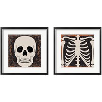 Framed 'Skeleton 2 Piece Framed Art Print Set' border=