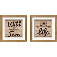 Framed 'Wanderlust 2 Piece Framed Art Print Set' border=