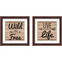 Framed 'Wanderlust 2 Piece Framed Art Print Set' border=