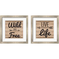 Framed 'Wanderlust 2 Piece Framed Art Print Set' border=