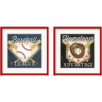 Framed Baseball 2 Piece Framed Art Print Set