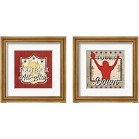 Framed 'Football 2 Piece Framed Art Print Set' border=