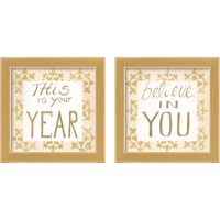 Framed 'Believe in You 2 Piece Framed Art Print Set' border=