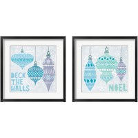 Framed 'Deck The Halls 2 Piece Framed Art Print Set' border=