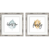 Framed 'Harvest Sentiments Sign 2 Piece Framed Art Print Set' border=