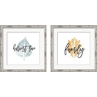 Framed 'Harvest Sentiments Sign 2 Piece Framed Art Print Set' border=