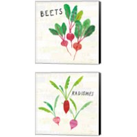 Framed 'Kitchen Garden Cream 2 Piece Canvas Print Set' border=