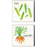 Framed 'Kitchen Garden Cream 2 Piece Canvas Print Set' border=