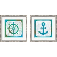 Framed 'Ahoy  2 Piece Framed Art Print Set' border=