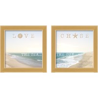 Framed Sea & Sun 2 Piece Framed Art Print Set