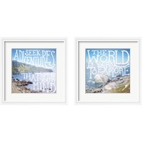 Framed 'Coastal Adventures 2 Piece Framed Art Print Set' border=