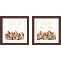 Framed 'Written in the Stars on White 2 Piece Framed Art Print Set' border=