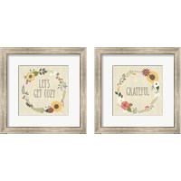 Framed 'Autumn Garden 2 Piece Framed Art Print Set' border=