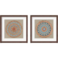 Framed 'Copper Mandala 2 Piece Framed Art Print Set' border=