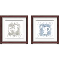 Framed 'Jazzy Java 2 Piece Framed Art Print Set' border=