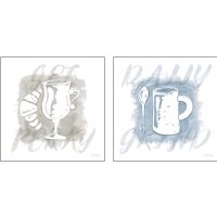 Framed 'Jazzy Java 2 Piece Art Print Set' border=