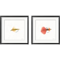 Framed 'Gone Fishin 2 Piece Framed Art Print Set' border=