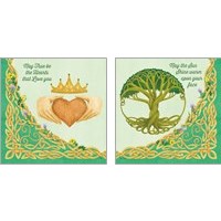 Framed 'Celtic Charm 2 Piece Art Print Set' border=