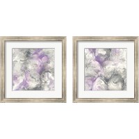 Framed 'Amethyst Circles 2 Piece Framed Art Print Set' border=