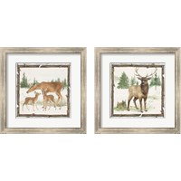 Framed 'Family Cabin 2 Piece Framed Art Print Set' border=