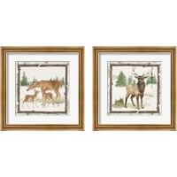 Framed 'Family Cabin 2 Piece Framed Art Print Set' border=