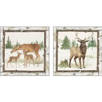 Framed 'Family Cabin 2 Piece Art Print Set' border=