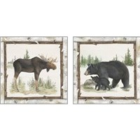 Framed 'Family Cabin 2 Piece Art Print Set' border=