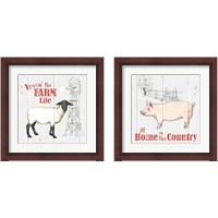 Framed 'Farm to Table 2 Piece Framed Art Print Set' border=