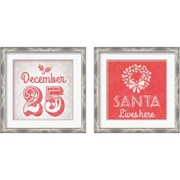 Framed 'Christmas 2 Piece Framed Art Print Set' border=