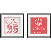 Framed 'Christmas 2 Piece Framed Art Print Set' border=