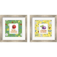 Framed 'Fresh From the Garden 2 Piece Framed Art Print Set' border=