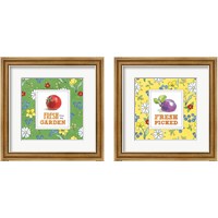 Framed 'Fresh From the Garden 2 Piece Framed Art Print Set' border=