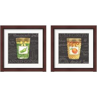 Framed 'Canning Kitchen Black 2 Piece Framed Art Print Set' border=